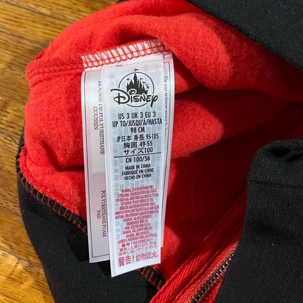 Disney Minnie Mouse Sweatshirt Jacket with Ears Hoodie Girls Size 3 NWT - Picture 7 of 8